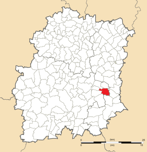 Position de Videlles en Essonne.